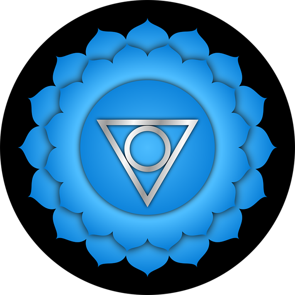 simbolo vishuddha colore blu chiaro